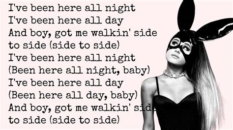 ariana grande side to side lyrics